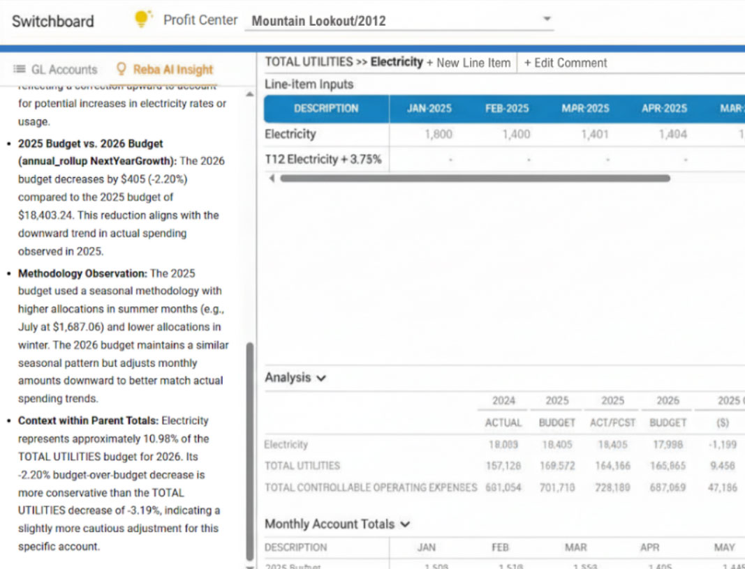 REBA Budget Dashboard